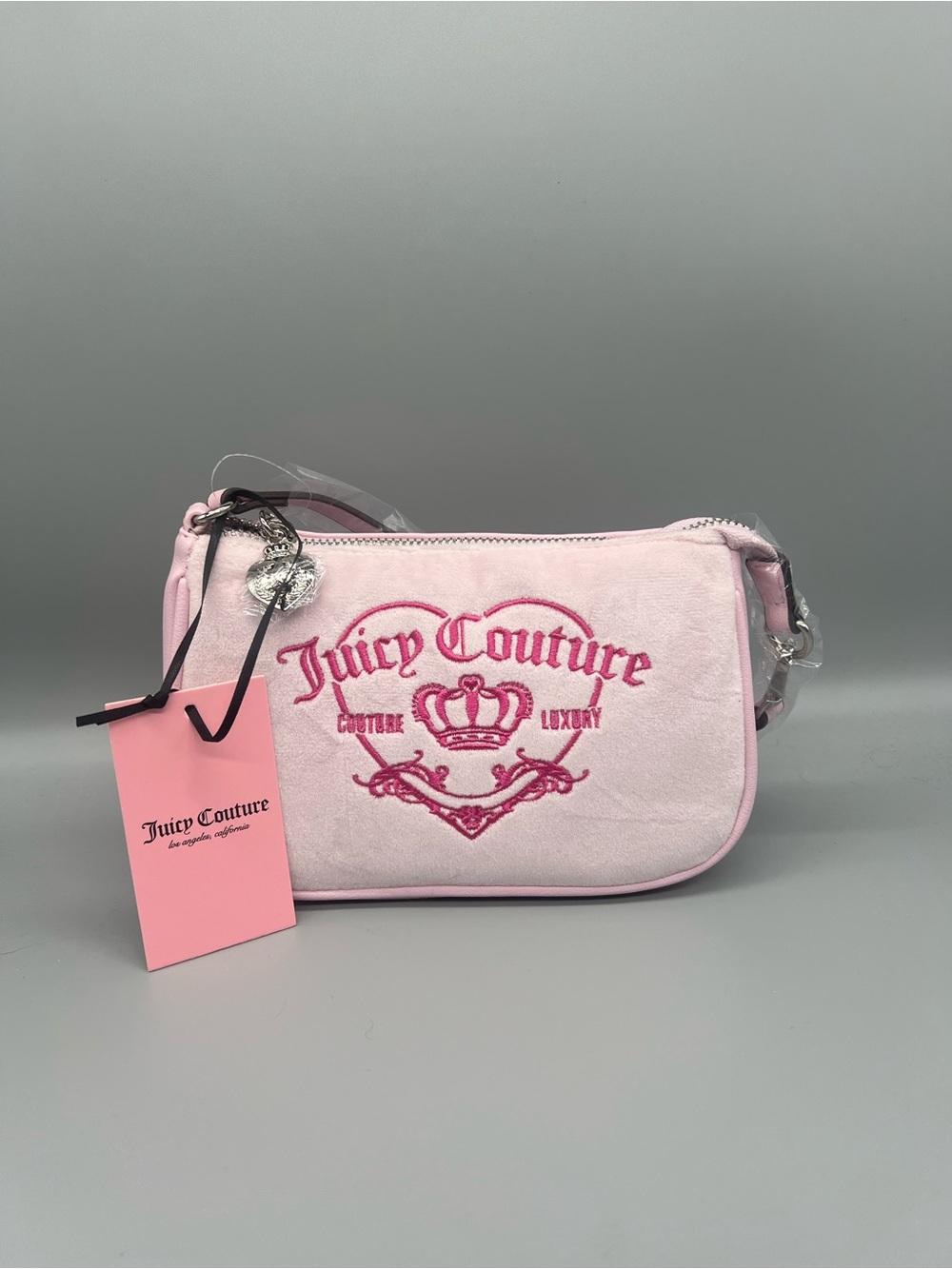Juicy couture girlie royalty wristlet purse